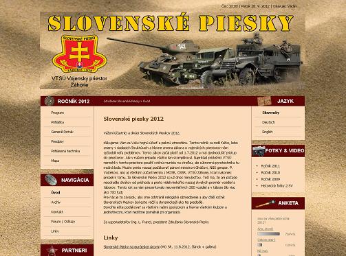 Slovenské piesky / webredesign / style