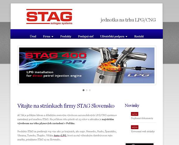 STAG - LPG systém / webredesign