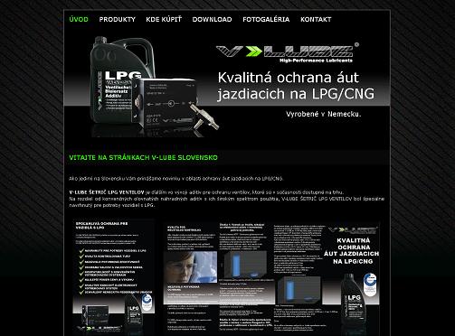 V-LUBE - LPG aditíva / webredesign